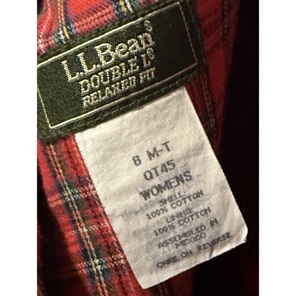LL BEAN Flannel-Lined Women's Jeans Size 8 Long Warm & Stylish Vermont Vibes - Picture 9 of 12